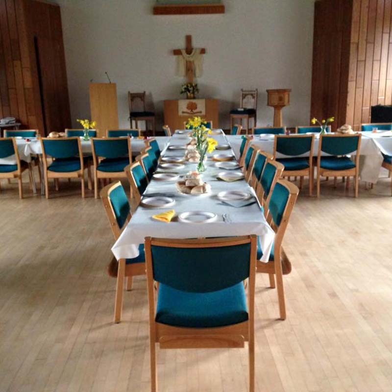 SquareThe church prepared fro Easter Morning breakfast